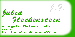 julia fleckenstein business card